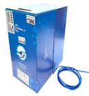 Cabo De Rede Lan Cat5e Utp 4p Cmx Azul Caixa 50m - 50 metros Copperlan