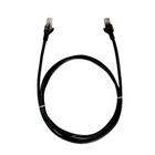 Cabo de Rede Patch Cord CAT.6 Plus Cable,2.5m, Preto - PC-ETH6U25BK