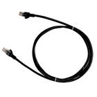 Cabo de Rede Patch Cord CAT.6 Plus Cable,5m, Preto - PC-ETH6U50BK