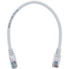 Cabo de Rede Patch Cord Cat5e CCA Branco 25 centímetros