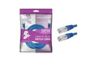 Cabo De Rede Patch Cord Cat5e Ftp 10 Metros Azul