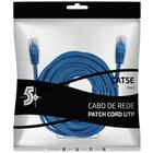 Cabo de rede patch cord cat5e utp 30m azul - SANTANA CENTRO