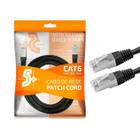Cabo de rede patch cord cat6 ftp 5m preto blindado