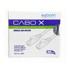 Cabo De Rede Patch Cord De 30 Metros Cat-5E Azul Lan Montado