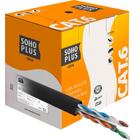 Cabo de Rede UTP Cat6 Soho Plus CMX 24AWGX4P Preto