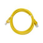 Cabo de Rede UTP (Patch Cord) RJ45 Cat 5e - 1,5 metros - Certificação Anatel - Amarelo