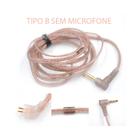 Cabo de Reposição P/ Fones KZ/QKZ Sem Microfone Tipo B - CB0495