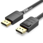 Cabo Displayport 4k 3D Dois 2 Metros Pontas Gold Ultra Gamer