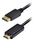 Cabo Displayport X Hdmi Macho 1,8 metros Plug And Play