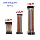 Cabo Dupont 40 Pin - Jumper Fio Macho/Fêmea (10cm, 20cm, 30cm) para Arduino