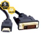 Cabo DVI-D para HDMI 2.0 4K 5 Metros - Bear Cabos