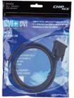 Cabo DVI X DVI 24+1 Double Link Plug Ouro 3 Metros - Chipsce