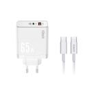 Cabo e Tomada Carregador 65W Turbo Usb e C Tipo C