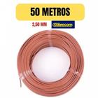 Cabo eletrico flexivel 2,5mm marrom 50 metro cobrecom imetro - COBRECOM MEGATRON NAMBEI