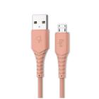 Cabo ELG Micro USB Emborrachado 1.2 Metro Rosa - M512R