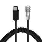 Cabo Espiral Usb-C X 2 Pinos Para Blackmagic Bmpcc 4K E 6K