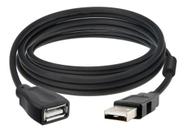 Cabo Extensão Usb 2.0 Longa 1,5 Metros Extensor Macho Fêmea