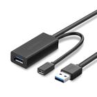 Cabo Extensor Ativo Ugreen Usb 3.0 Macho/Fêmea 5 Metros Preto