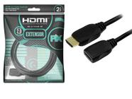 Cabo Extensor Hdmi 2 Metros 2.0 - 4k Ultrahd - IMPORTADO