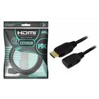 Cabo Extensor Hdmi Macho Para Hdmi Fêmea 4K Hdr 2M 018-9420 - PIX