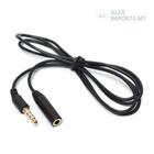 Cabo Extensor P3 4 Vias Para Headset Celular para p3 femea - Alex Imports MT