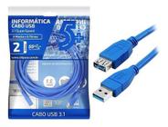 Cabo USB-C Macho x USB Macho 2M Cirilo Cabos - Eletrônica Santana -  Eletronica Santana