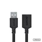 Cabo Extensor USB a 2.0 Macho para USB a 2.0 Femea 28AWG Puro Cobre 2 Metros - PUAMF2-2