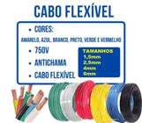 Cabo Fio Flexível 1,5mm 2,5mm 4mm e 6mm Rolo 100 Metros Refran PREÇO DE ATACADO