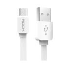 Cabo Flat Type-C / USB-C para USB Fast Charge 2.0A 100cm Rock - Branco