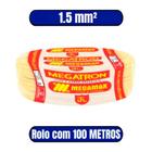 Cabo Flexivel 750v 1.5mm AMARELO - Megatron (rolo Com 100 Metros)