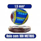 Cabo Flexível 750V 1.5mm² Marrom - COBRECOM (ROLO COM 100 METROS)