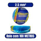 Cabo Flexível 750V 2.5mm² Azul - COBRECOM (ROLO COM 100 METROS)