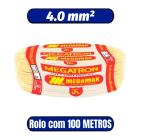 Cabo Flexivel 750v 4mm AMARELO - Megatron (rolo Com 100 Metros)
