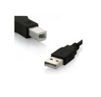 Cabo Generico De Impressora Usb Am/Bm 2.0 1,5 M Preto