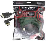 Cabo Hdmi 10 Metros 90 Graus 2.0 Ultra Hd 4k Pix