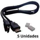 Cabo HDMI 1,5 Metros com 5 UNIDADES - High Speed