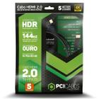 Cabo Hdmi 2.0 4K 50/60Hz 2160P 5 Metros - Pci Cabos