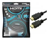 Cabo Hdmi 2.0 4K HDR 19 pinos 5 metros Pix Gold