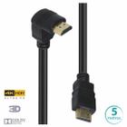 Cabo Hdmi 2.0 4k Ultra Hd 3d Conexão Ethernet Com 01 Conector 90º 5 Metros - H2090-5 F018 - VINIK