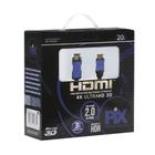 Cabo HDMI 2.0 4K Ultra HD 3D HDR 19 Pinos 20 Metros Com Filtro PIX Premium 018-2020