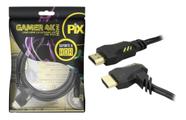 Cabo Hdmi 2.0 Gamer 2m 90 Graus 4k Ultra Hd 3d 19p 2 Metros