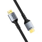 Cabo HDMI 2.1 Ultra High Speed 8K 4K 2m Nylon Trançado Preto - GeoNav