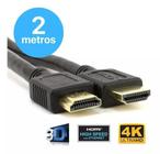 Cabo Hdmi 2mts 1080p Full Hd Ps3 4 Projetor Compatível com Xbox Tv 4k 3d - OEM