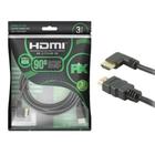 Cabo HDMI 3 metros 2.0 4K 90 graus