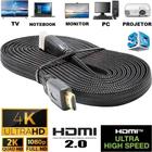 Cabo HDMI 3 Metros 3m 4K 2.0 3D Full HD Conector Dourado para TV Video Game Projetor