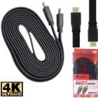 Cabo HDMI 3 Metros Ultra HD Reforçado Para Filmes e Computador - LIPPIN