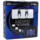 Cabo hdmi 4k 20 metros ultra hd 3d 19 pinos 1.4 com filtro 20m premium profissional pix - Gimp