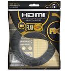 Cabo HDMI 5 Metros 2.0 4K FLAT HDR 19P GOLD 018-5025 PIX