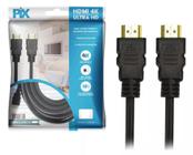 Cabo hdmi 8 metros 2.0 4k 19 pinos 3d chip sce polibeg - PIX