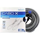 Cabo Hdmi Blindado Malha e Filtro para Tv Led Ps3 Xbox 20 Mt - Exbom